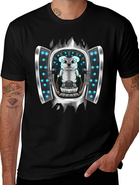 Sci-Fi Dog T-Shirt - Cool Graphic Tee