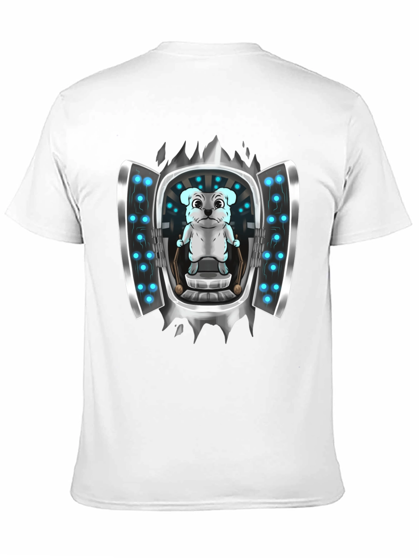 Sci-Fi Dog T-Shirt - Cool Graphic Tee