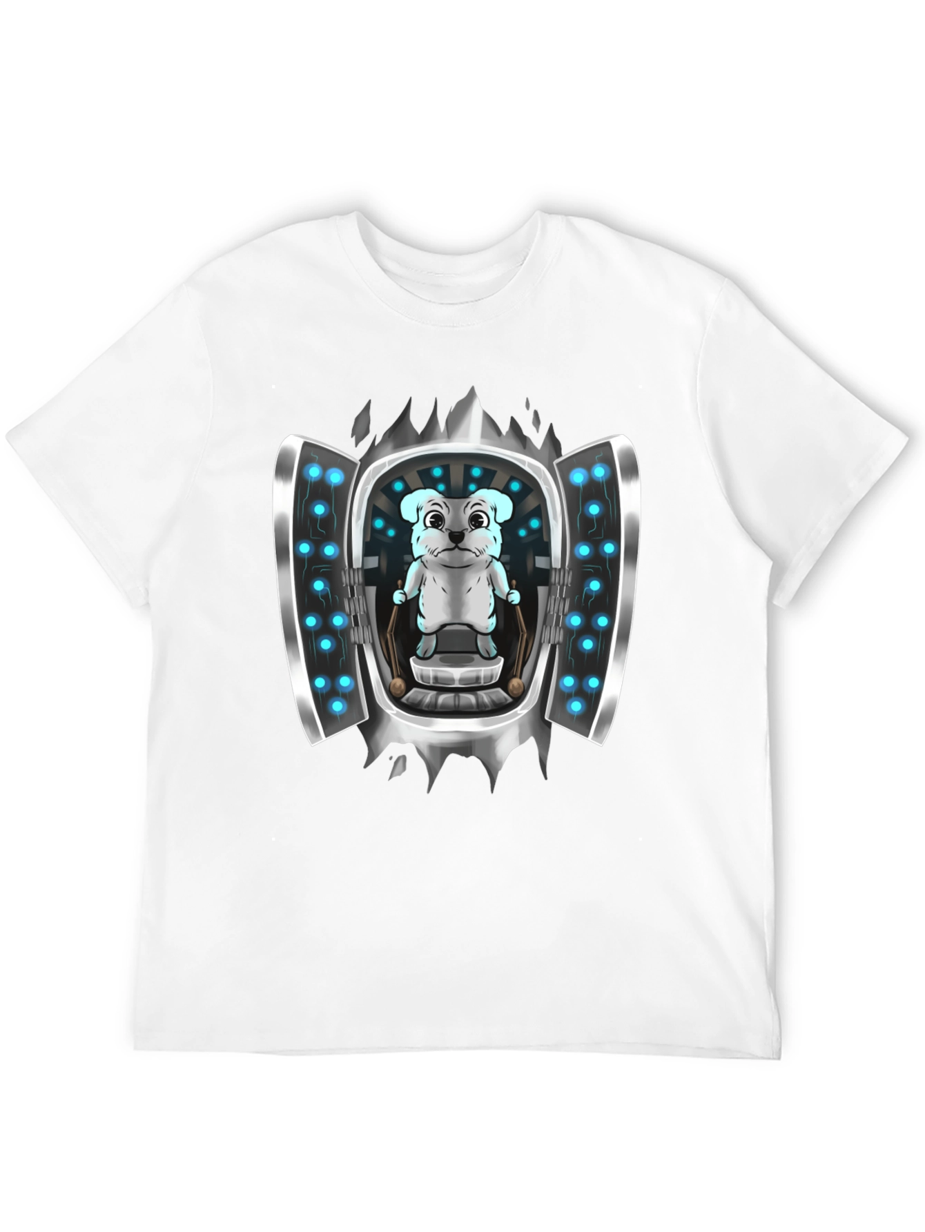 Sci-Fi Dog T-Shirt - Cool Graphic Tee