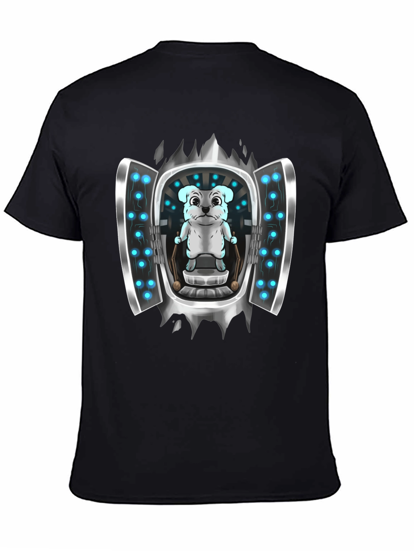 Sci-Fi Dog T-Shirt - Cool Graphic Tee