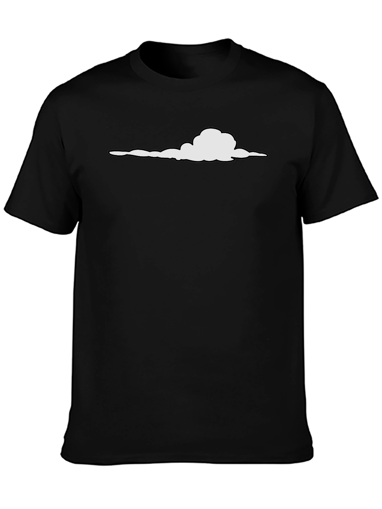 Black Cloud Graphic Tee - Casual Comfort