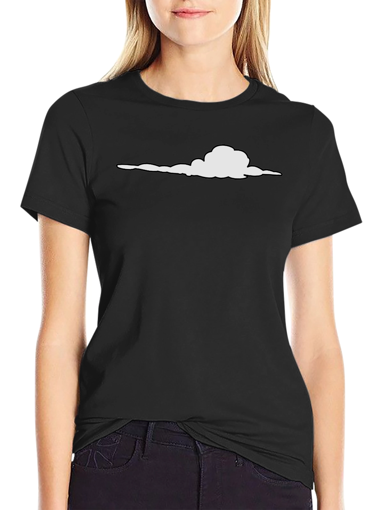 Black Cloud Graphic Tee - Casual Comfort