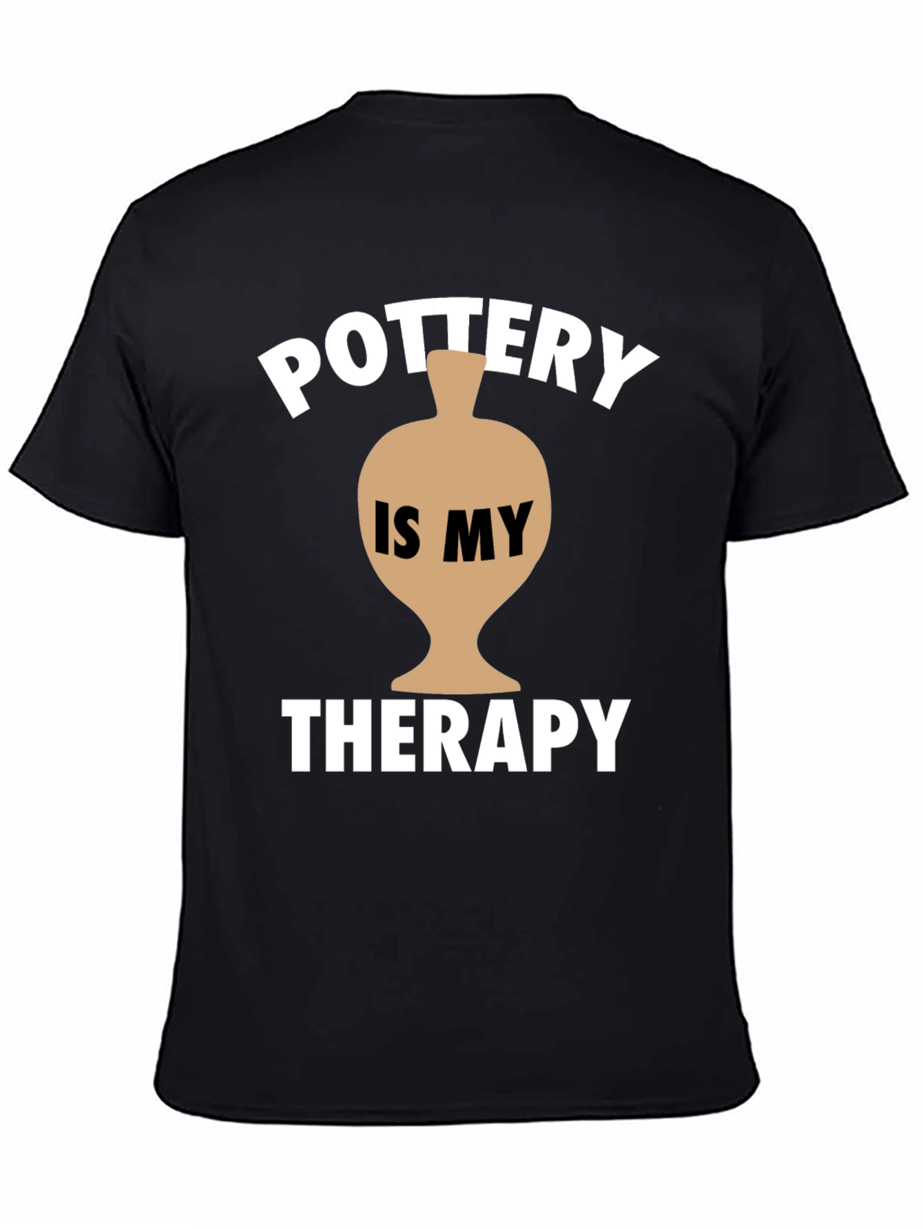 Pottery is My Therapy T-Shirt - Black