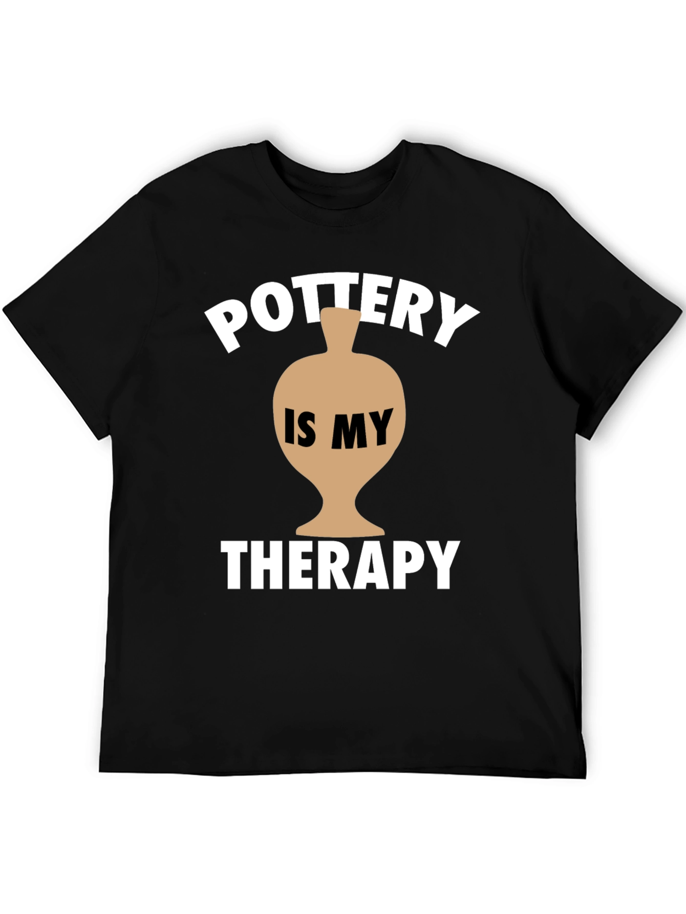 Pottery is My Therapy T-Shirt - Black
