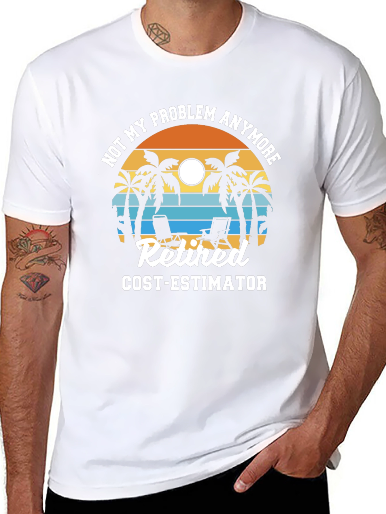 Retired Cost Estimator Graphic T-Shirt