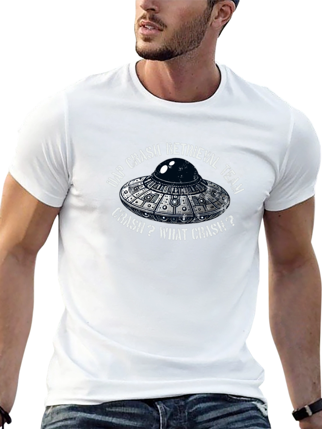 UAP Crash Retrieval Team UFO Graphic T-Shirt