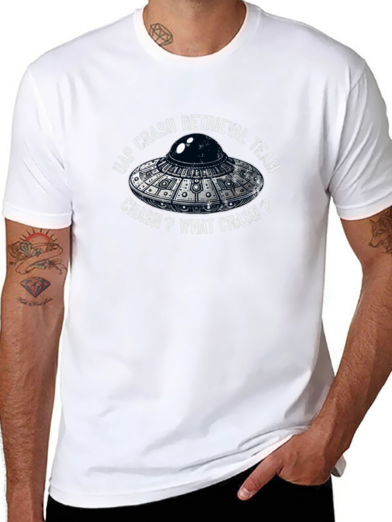 UAP Crash Retrieval Team UFO Graphic T-Shirt