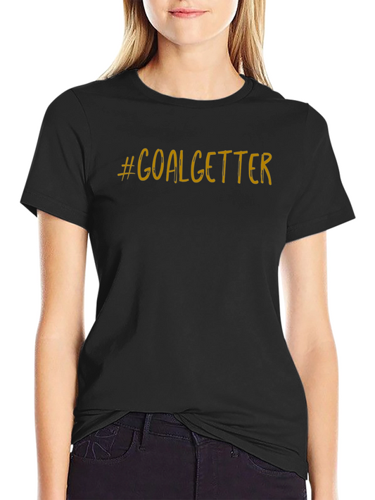 #Goalgetter Black Graphic T-Shirt