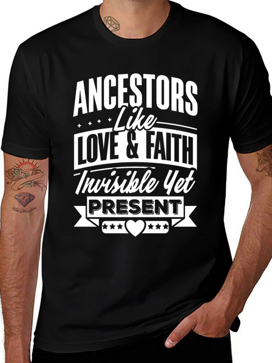 Ancestors Love & Faith Black Graphic T-Shirt