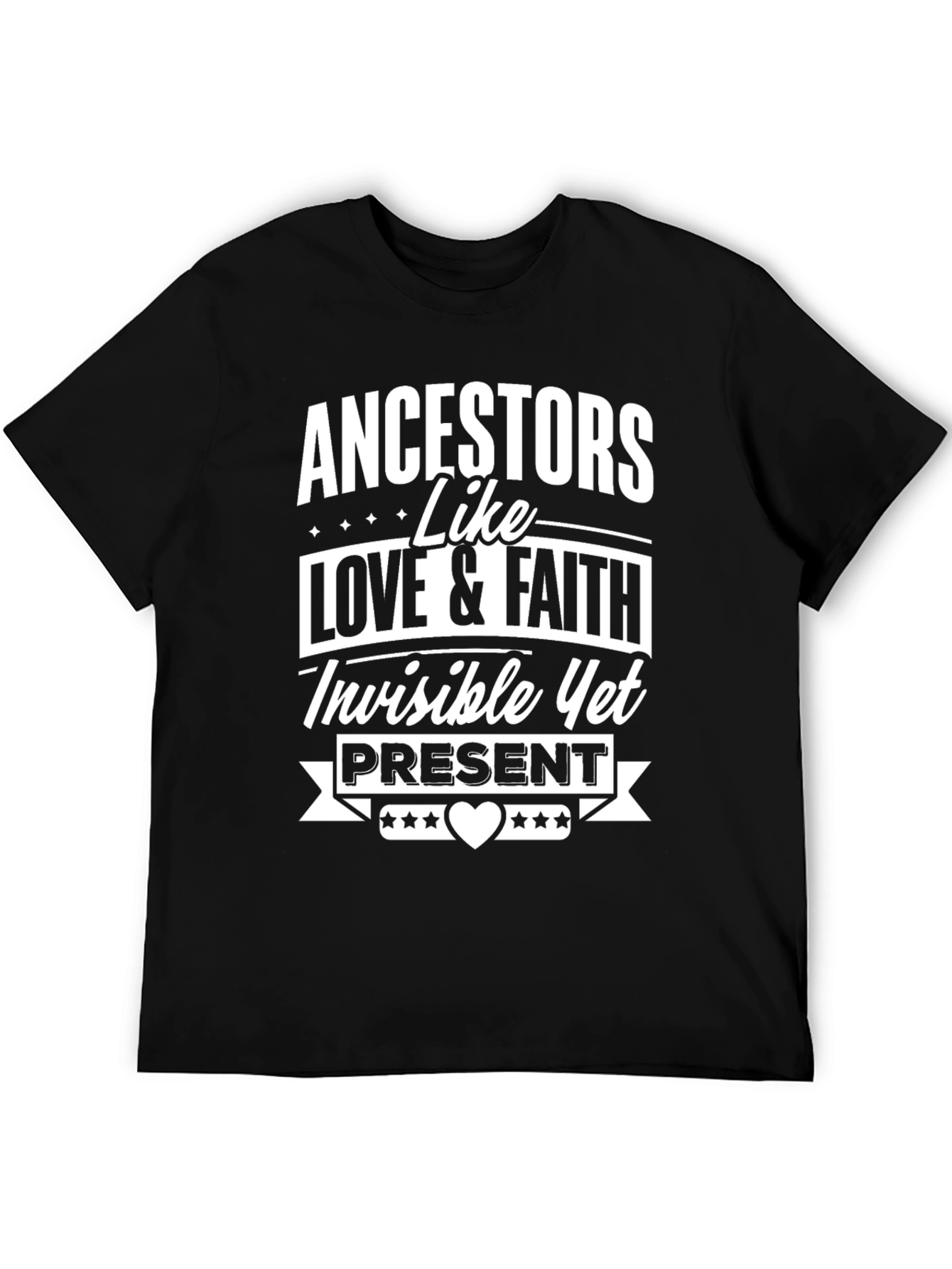 Ancestors Love & Faith Black Graphic T-Shirt