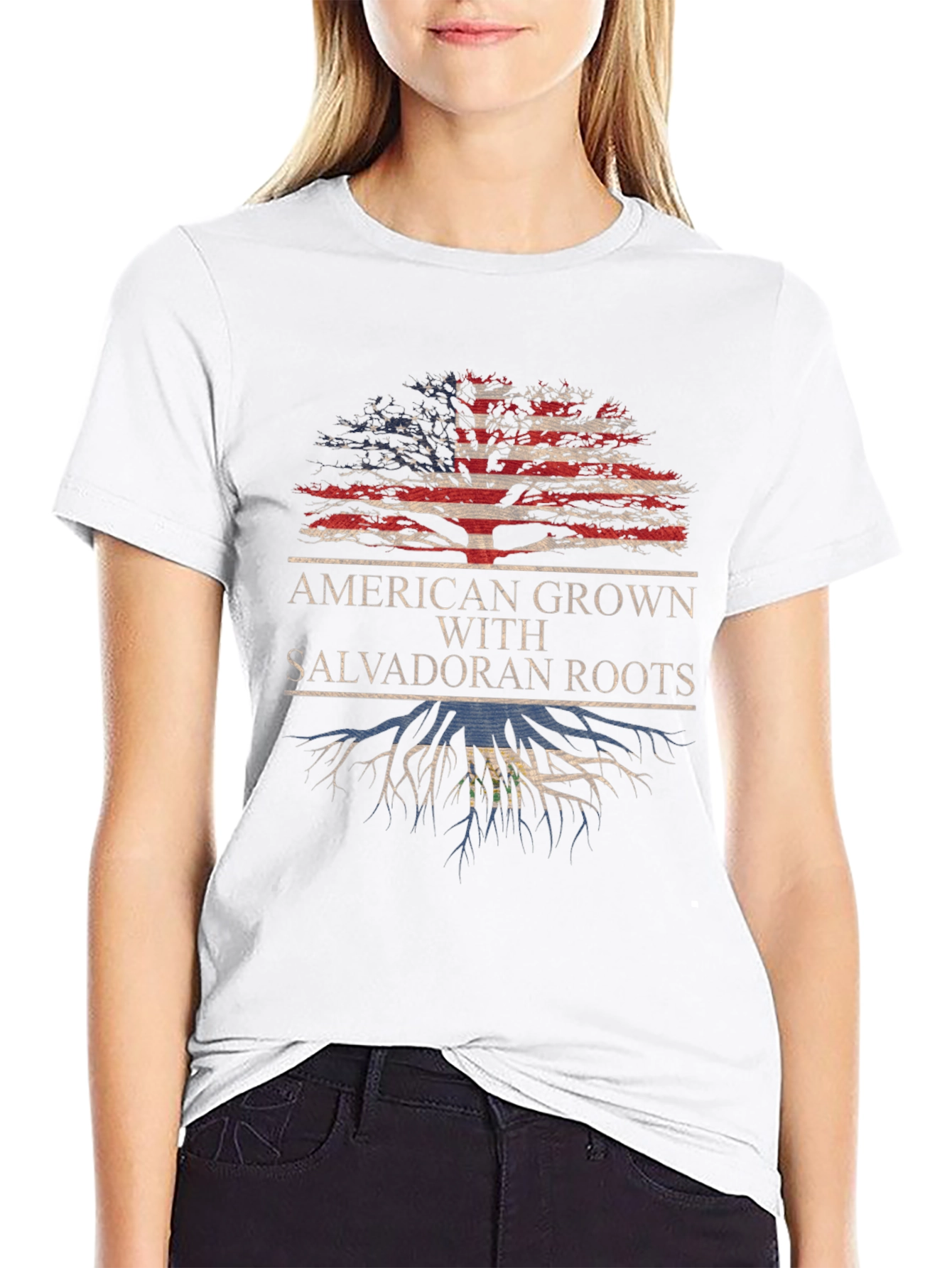 American Grown Salvadoran Roots T-Shirt