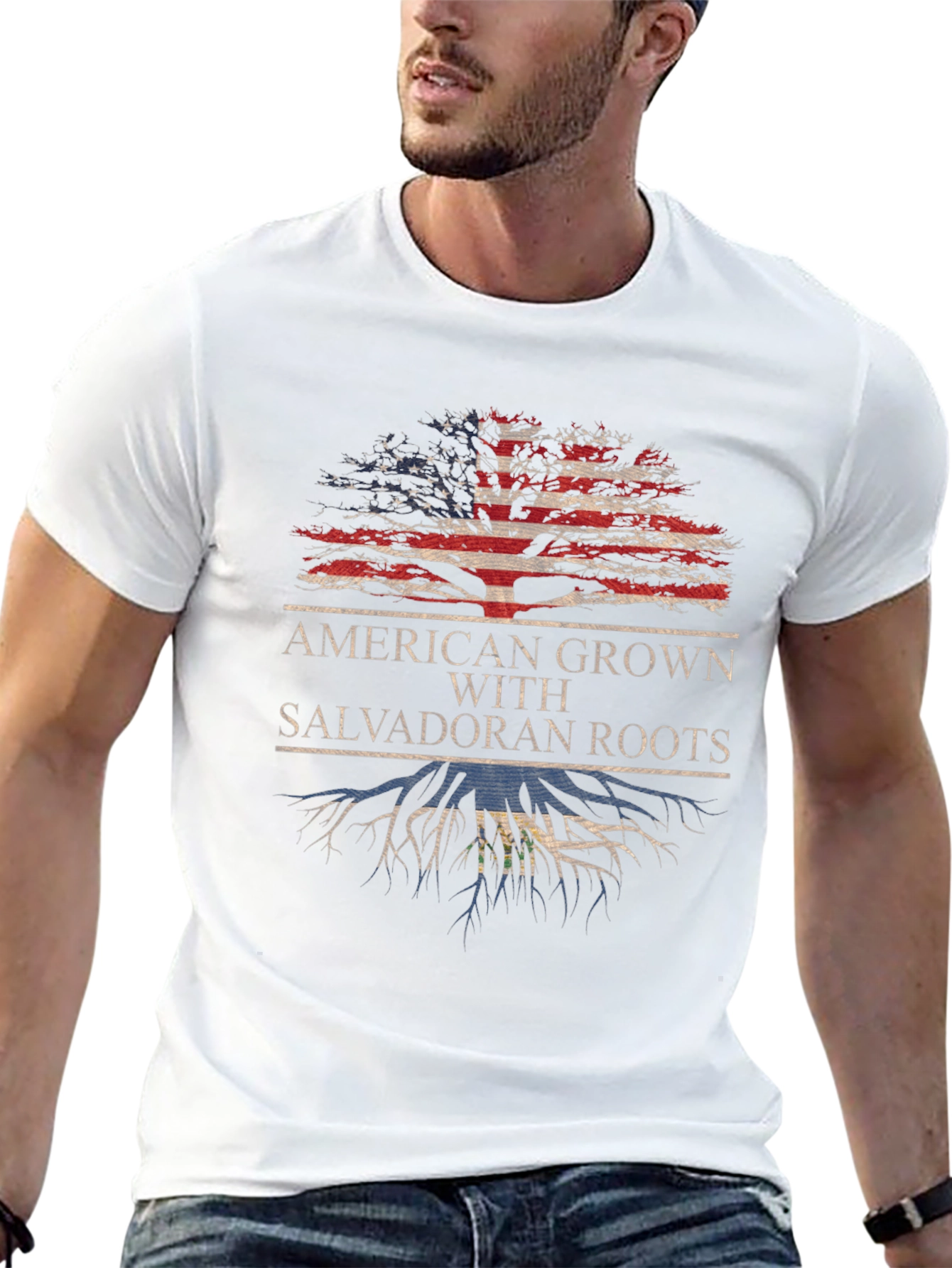 American Grown Salvadoran Roots T-Shirt