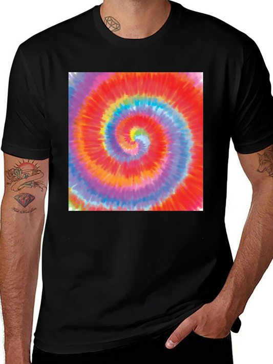 Psychedelic Swirl Tee - Retro Style Comfort
