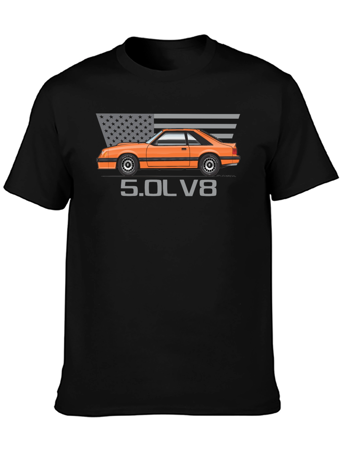 5.0L V8 American Classic Car T-Shirt