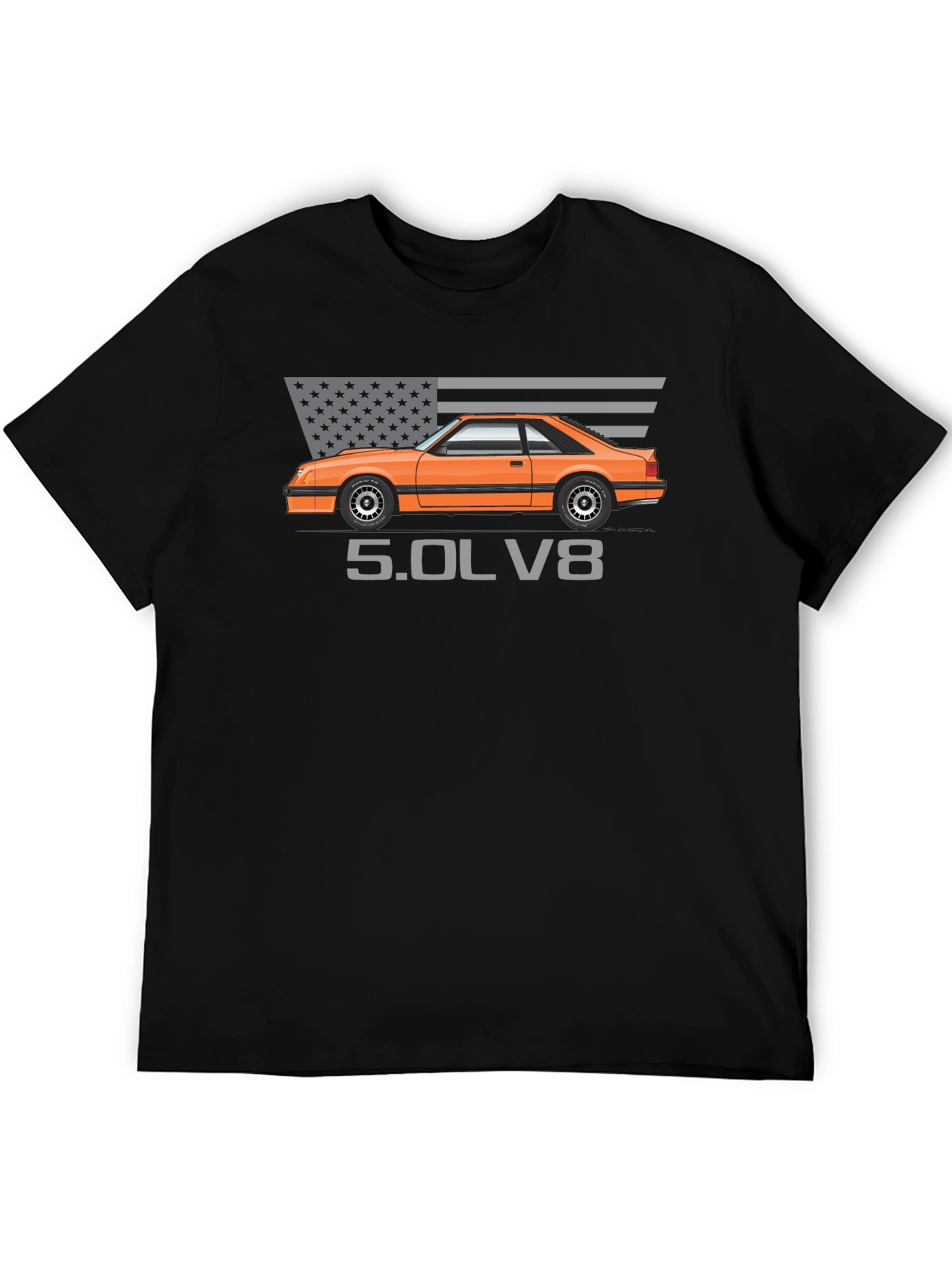 5.0L V8 American Classic Car T-Shirt
