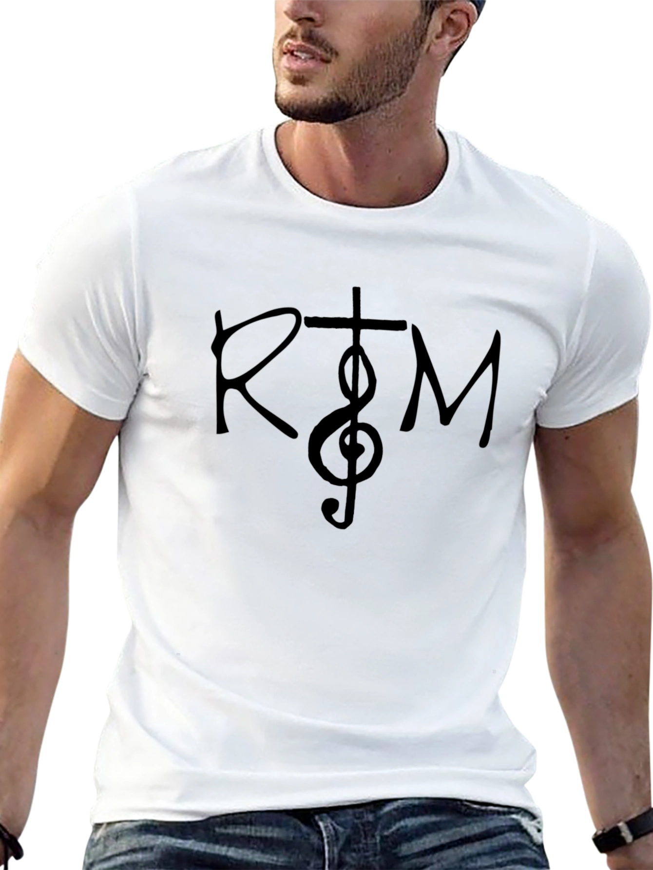 RTM Music Symbol Graphic Tee - Black