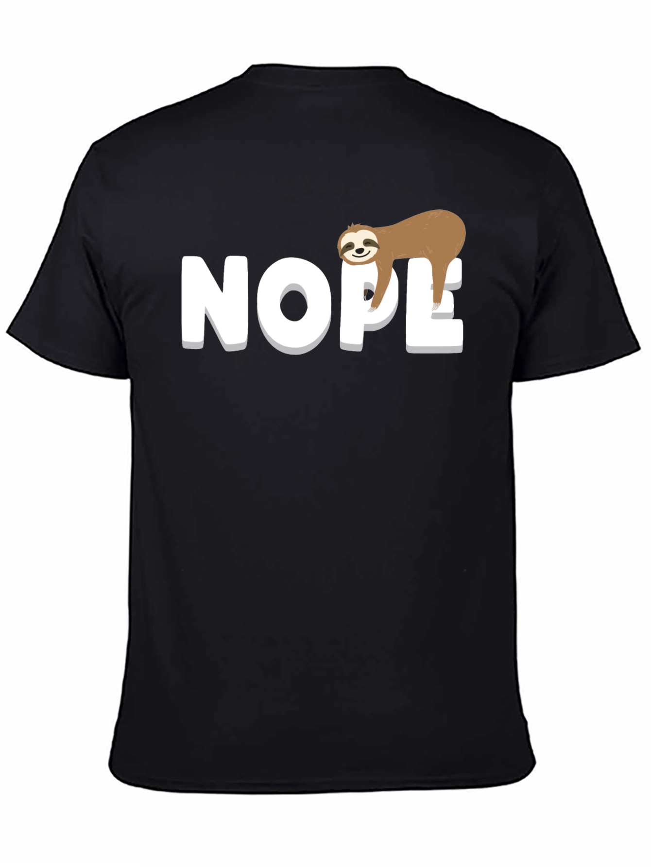 Nope Sloth Graphic Tee - Relaxed Fit
