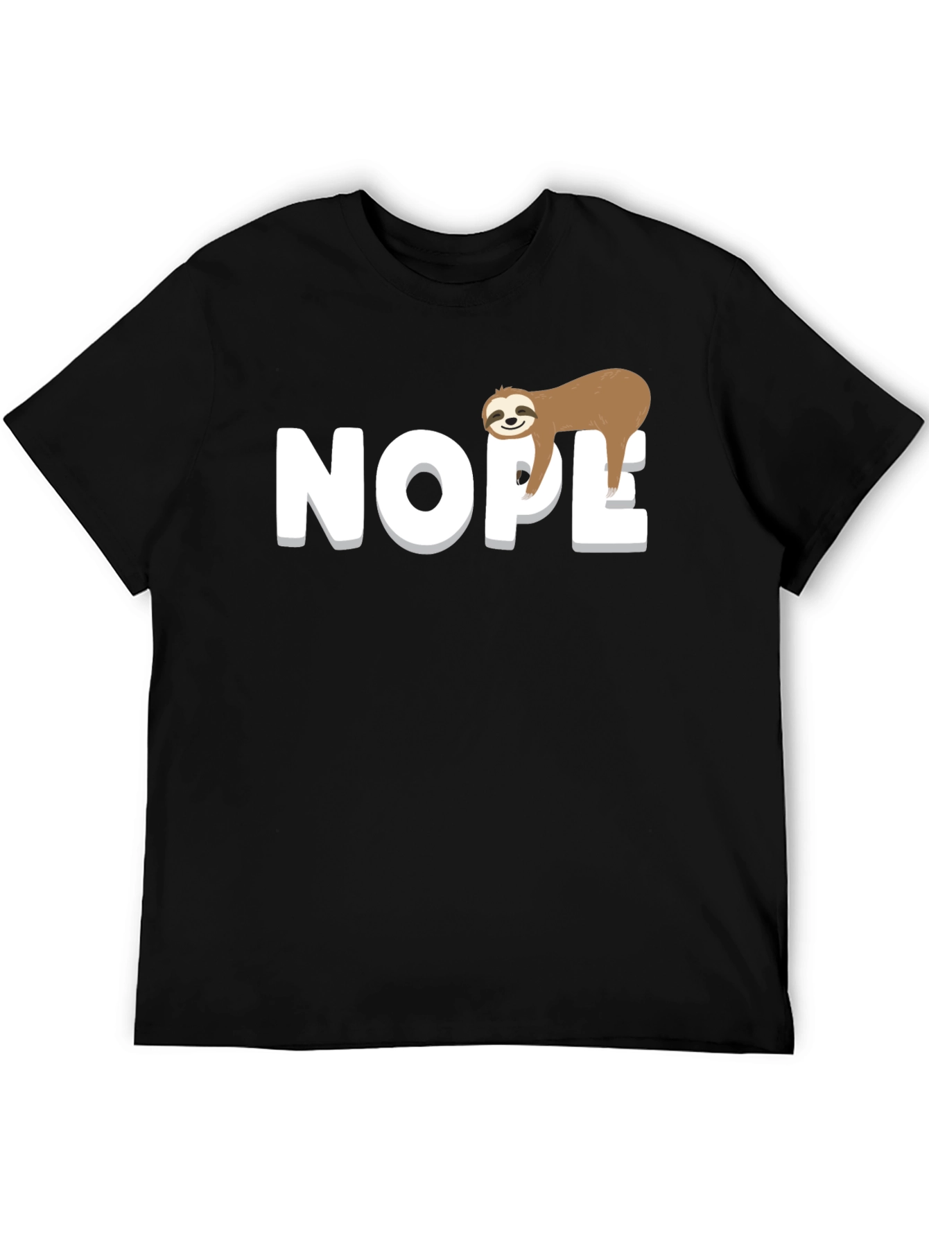 Nope Sloth Graphic Tee - Relaxed Fit