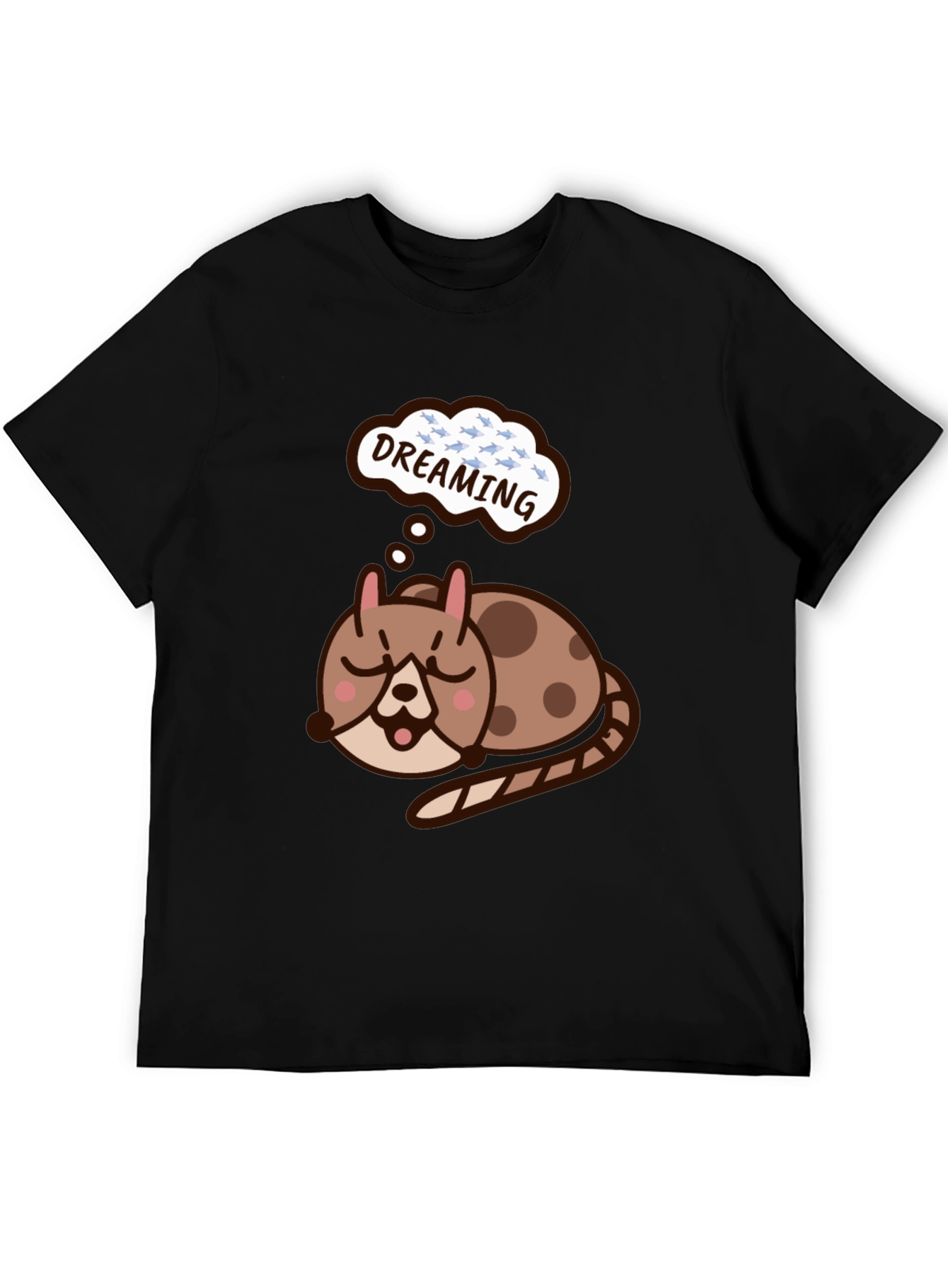 Dreaming Cat T-Shirt - Cute Graphic Tee