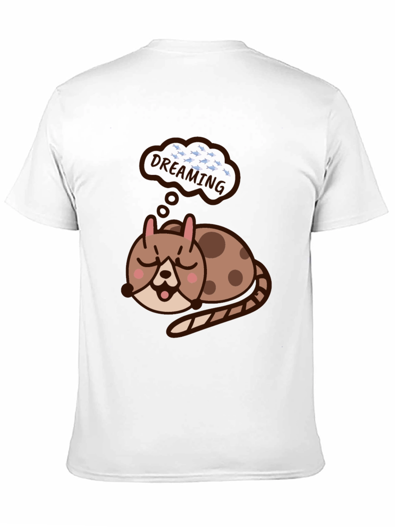 Dreaming Cat T-Shirt - Cute Graphic Tee