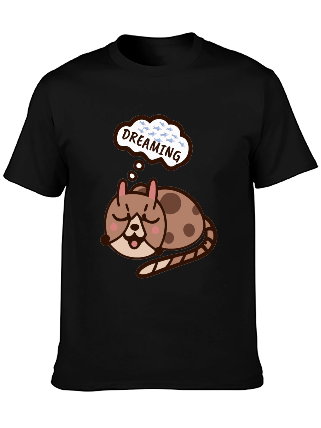 Dreaming Cat T-Shirt - Cute Graphic Tee