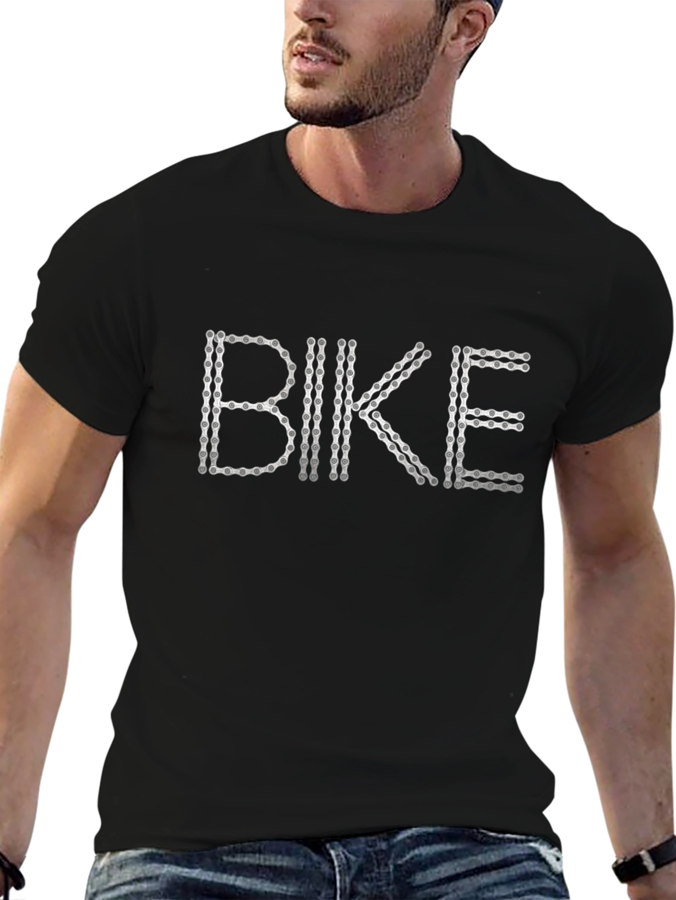 Bike Chain Graphic Tee - Cycling Enthusiast Shirt