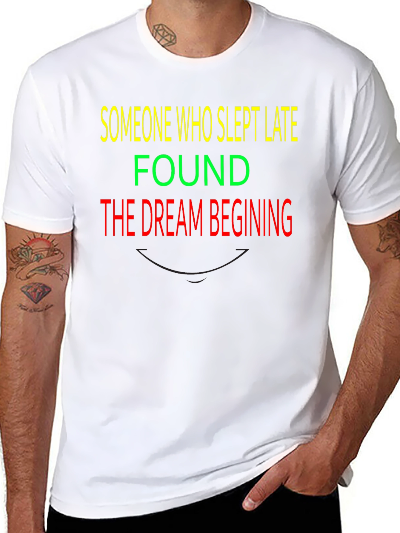 Slept Late Dream Beginning Graphic T-Shirt