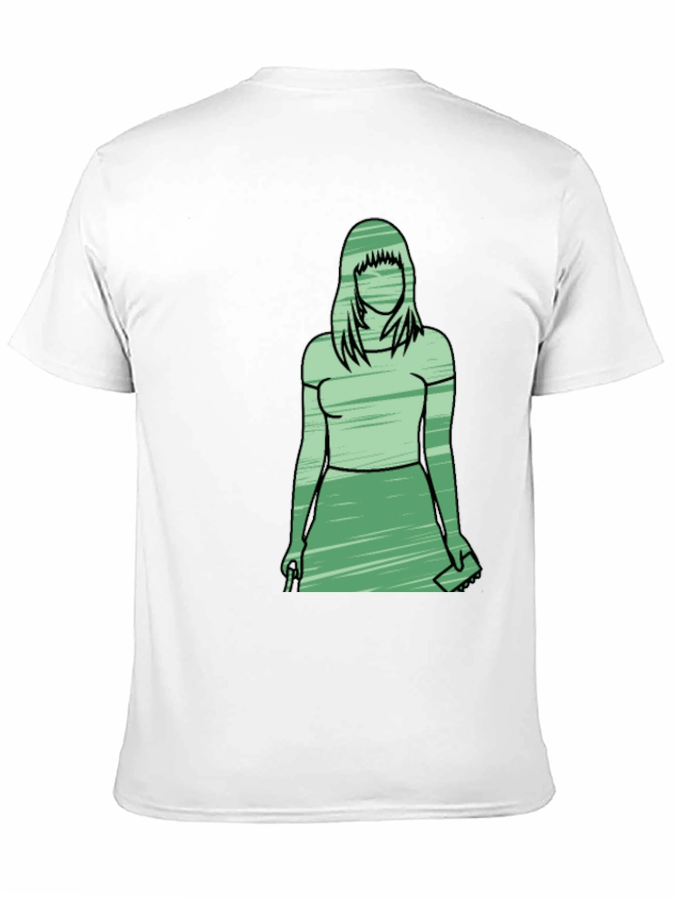 Silhouette Woman Graphic T-Shirt - Trendy Casual Wear