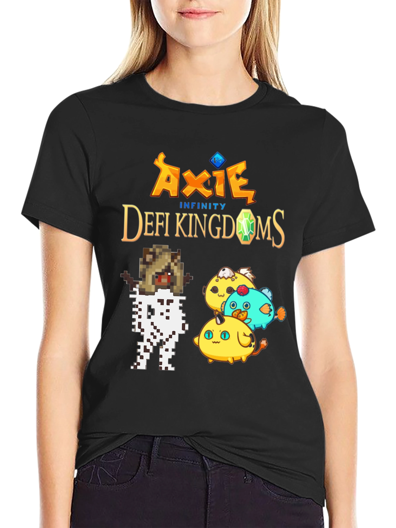 Axie Infinity Defi Kingdoms T-Shirt - Black