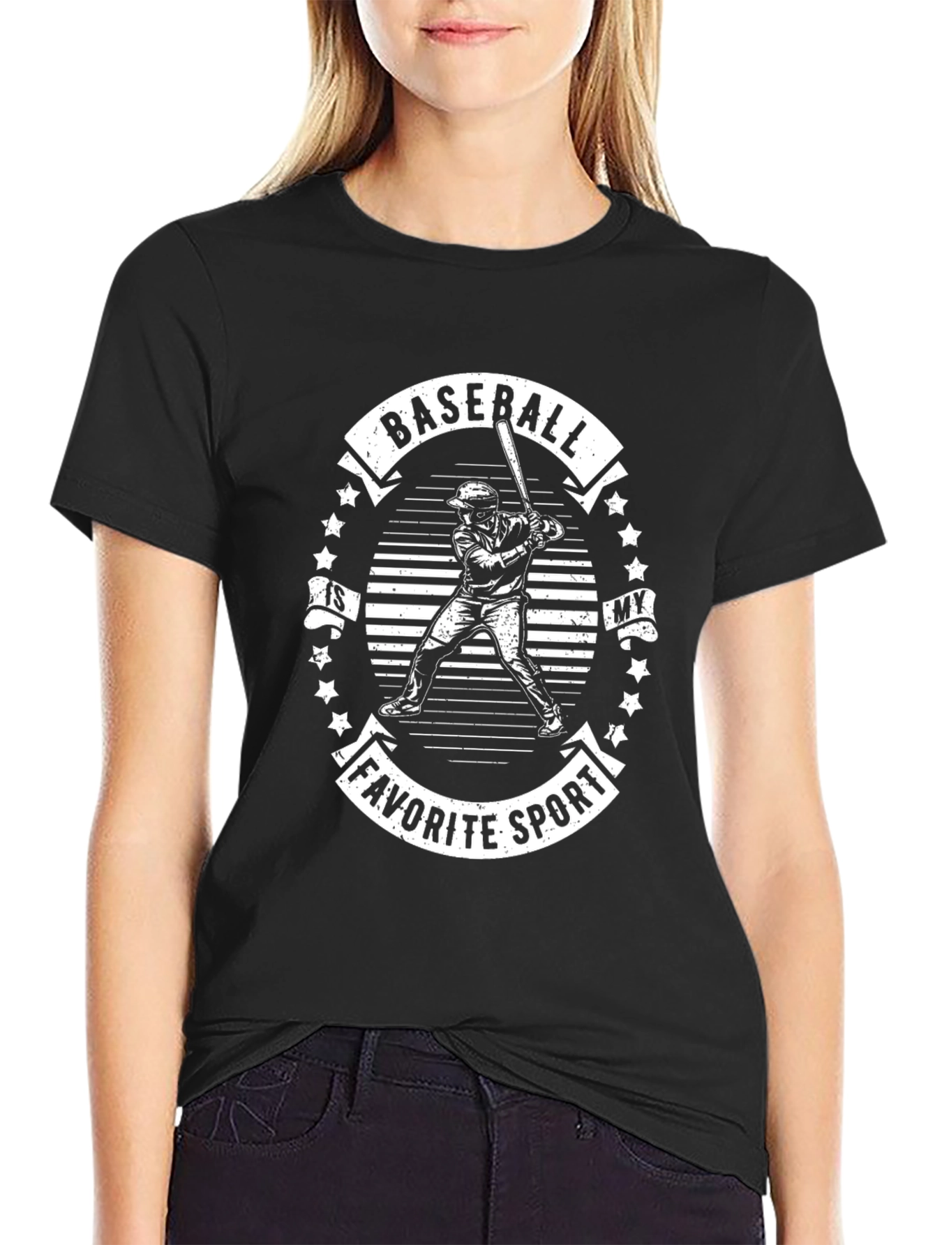 Baseball Is My Favorite Sport Graphic Tee