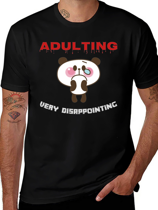 Adulting Disappointing Panda Graphic Tee