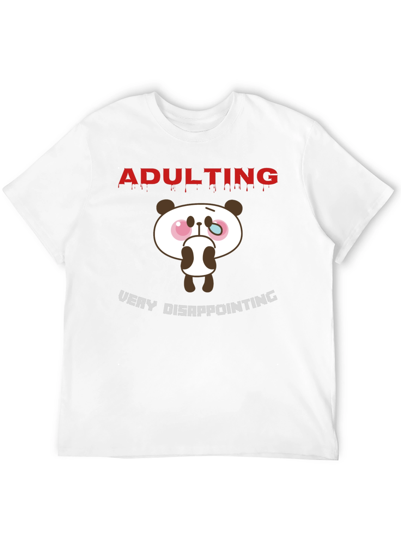 Adulting Disappointing Panda Graphic Tee