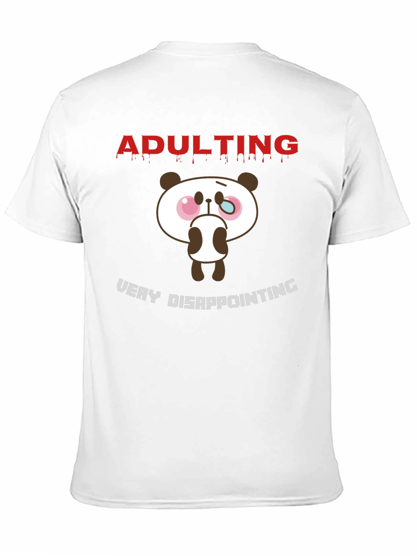 Adulting Disappointing Panda Graphic Tee