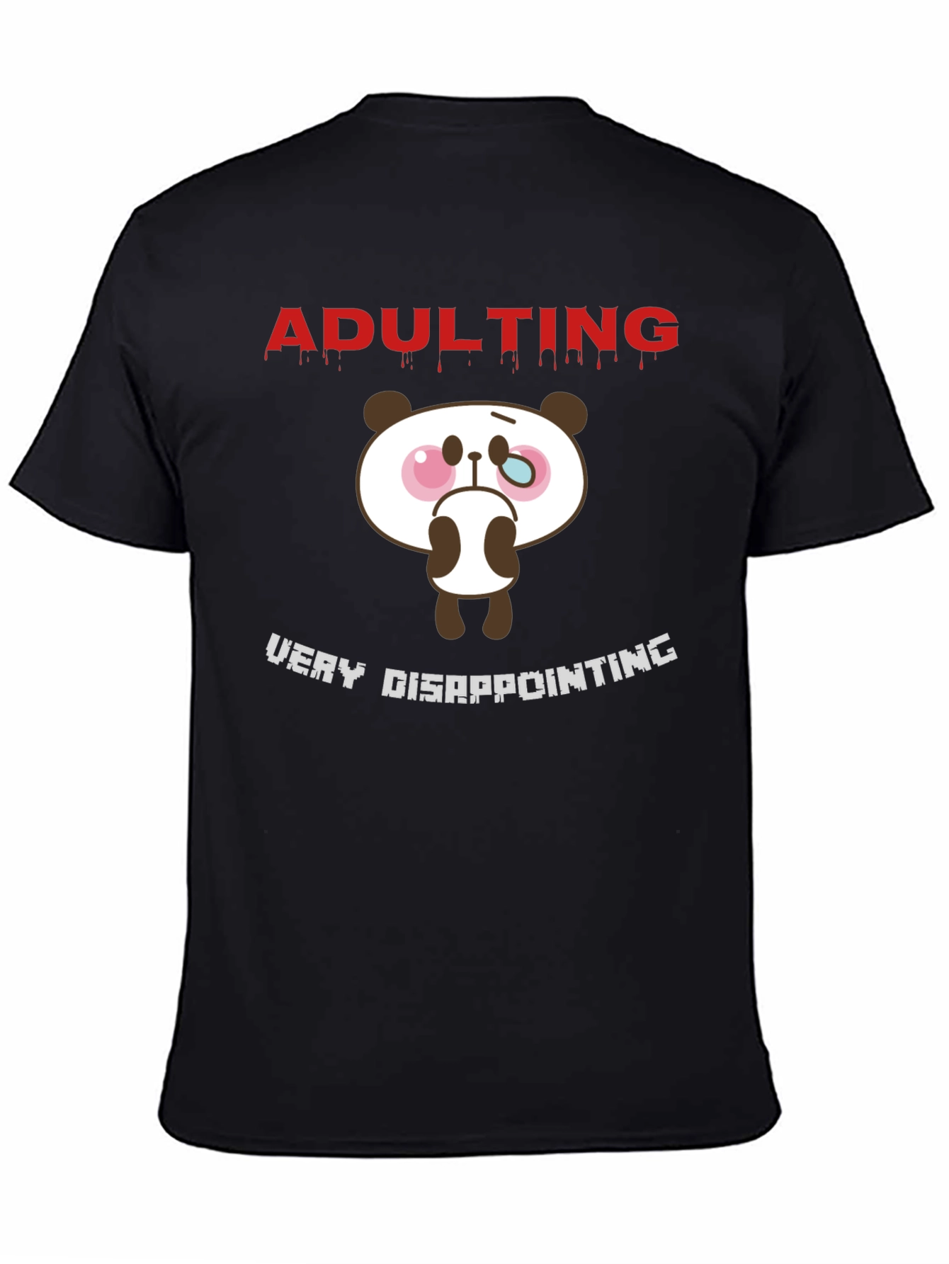 Adulting Disappointing Panda Graphic Tee