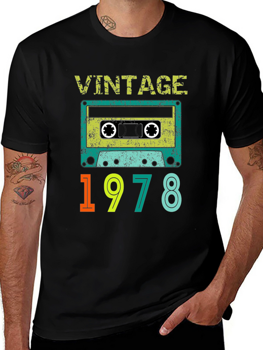 Vintage 1978 Cassette Tape T-Shirt - Retro Style