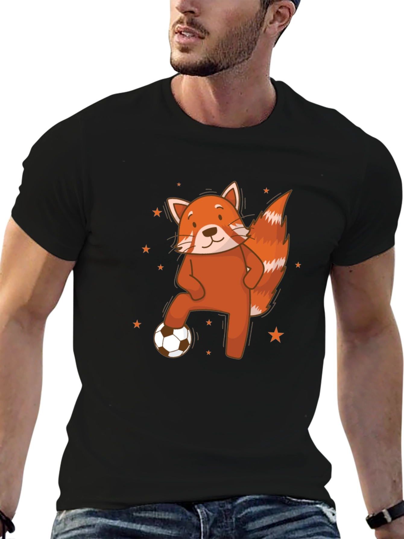 Red Panda Soccer T-Shirt - Cute Animal Tee