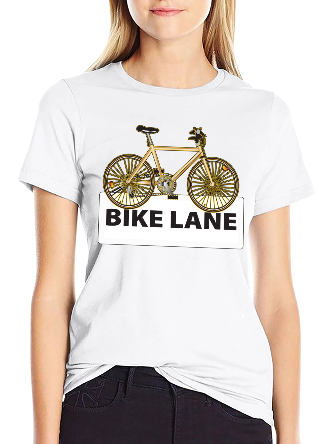 Bike Lane Graphic Tee - Stylish Cycling Shirt