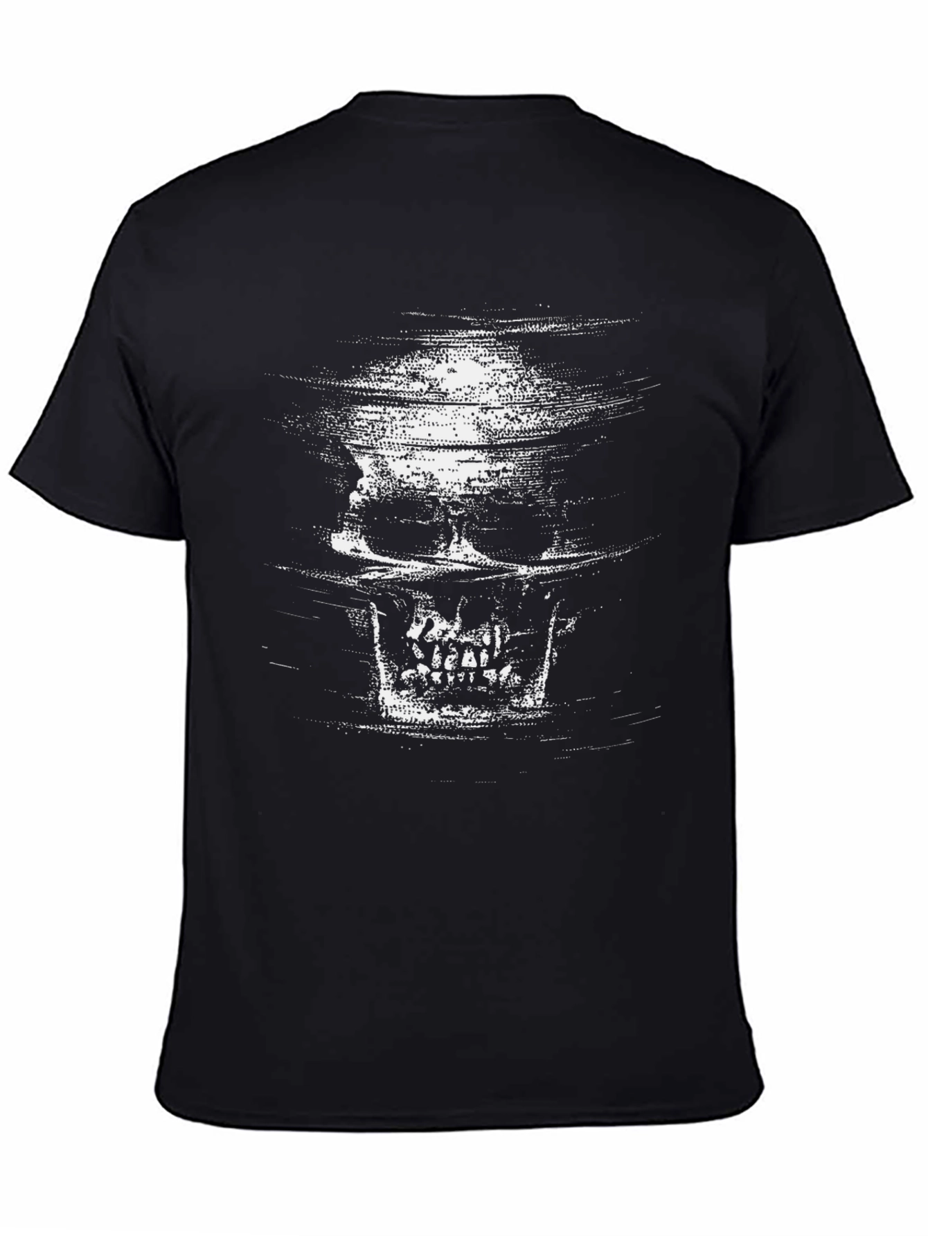 Skull Graphic Black T-Shirt - Edgy Style