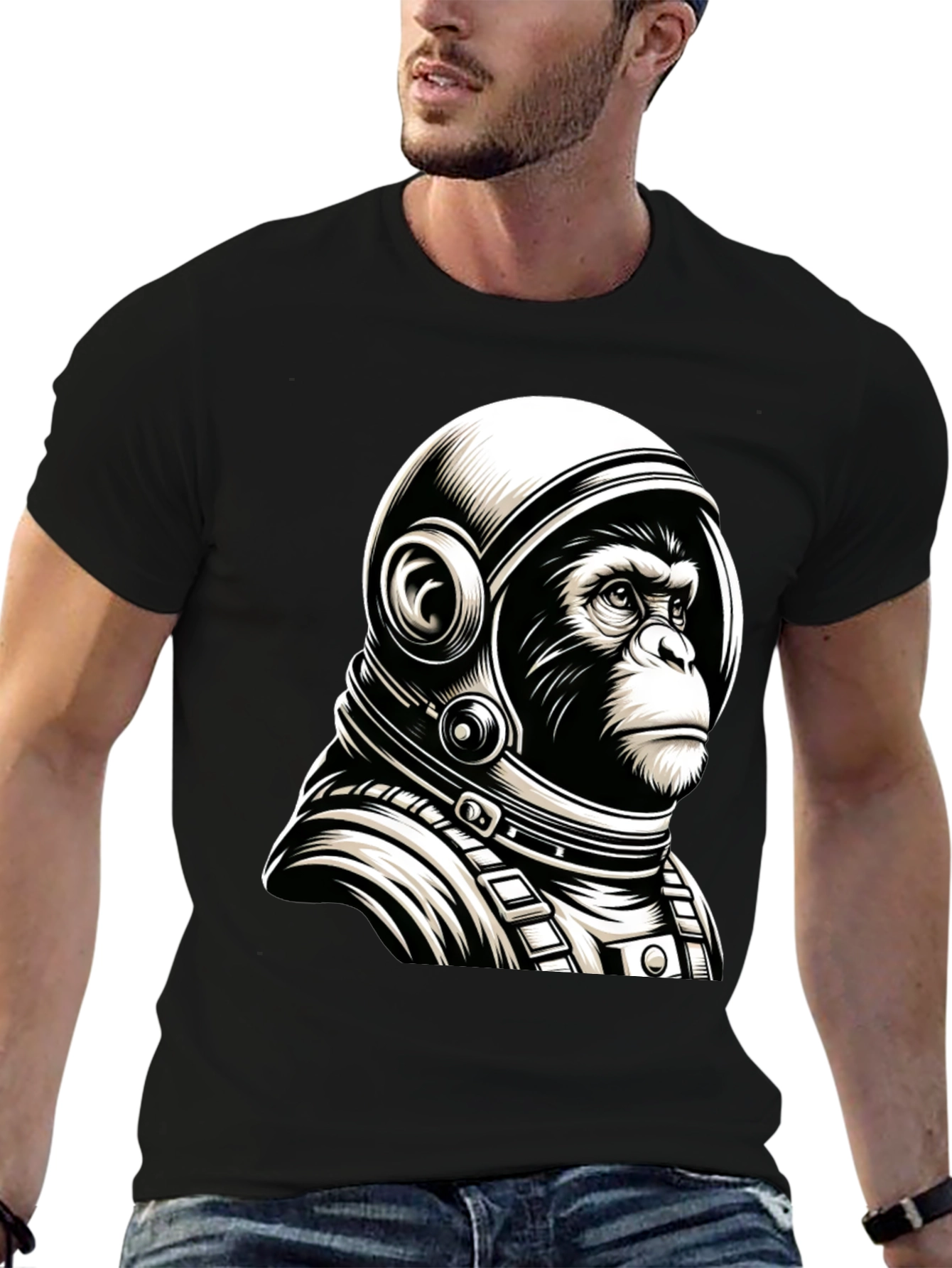 Ape Astronaut T-Shirt: Space Monkey Design