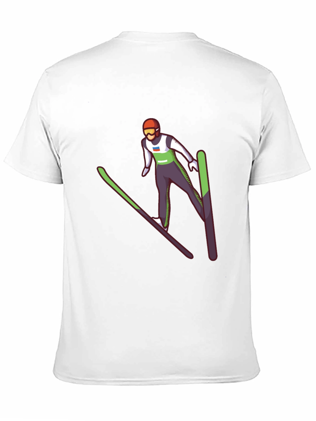 Ski Jumper Graphic Tee - Cool Black T-Shirt