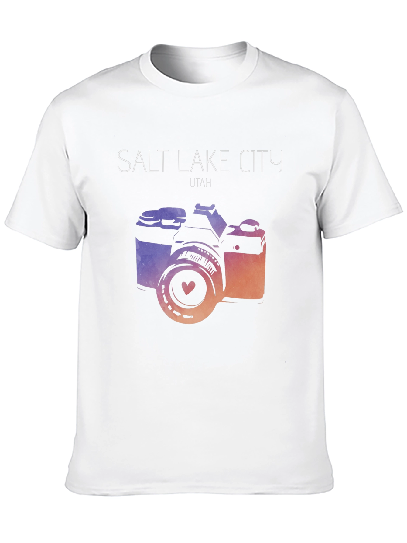 Salt Lake City T-Shirt with Camera Graphic