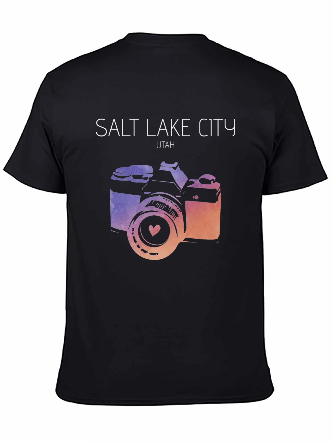 Salt Lake City T-Shirt with Camera Graphic