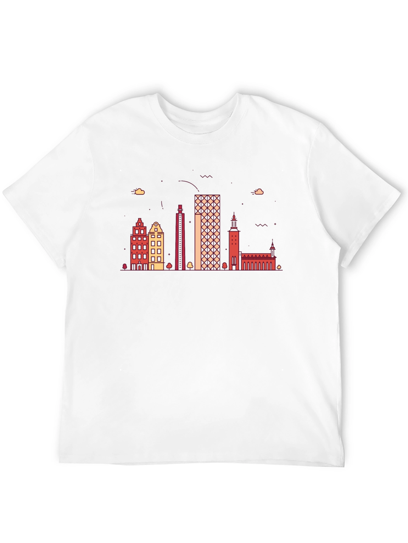 Retro Skyline Graphic Tee - Cityscape T-Shirt