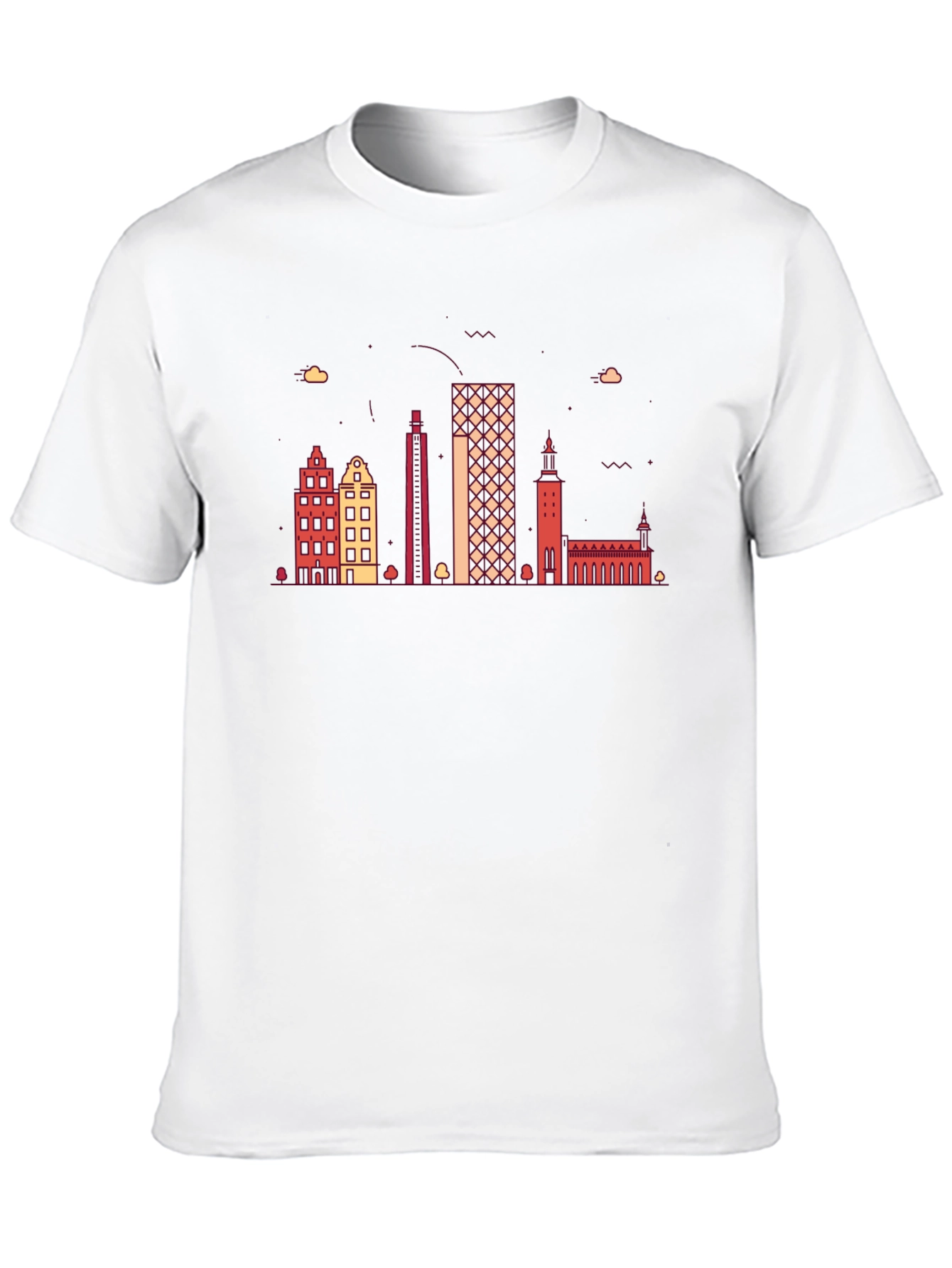 Retro Skyline Graphic Tee - Cityscape T-Shirt