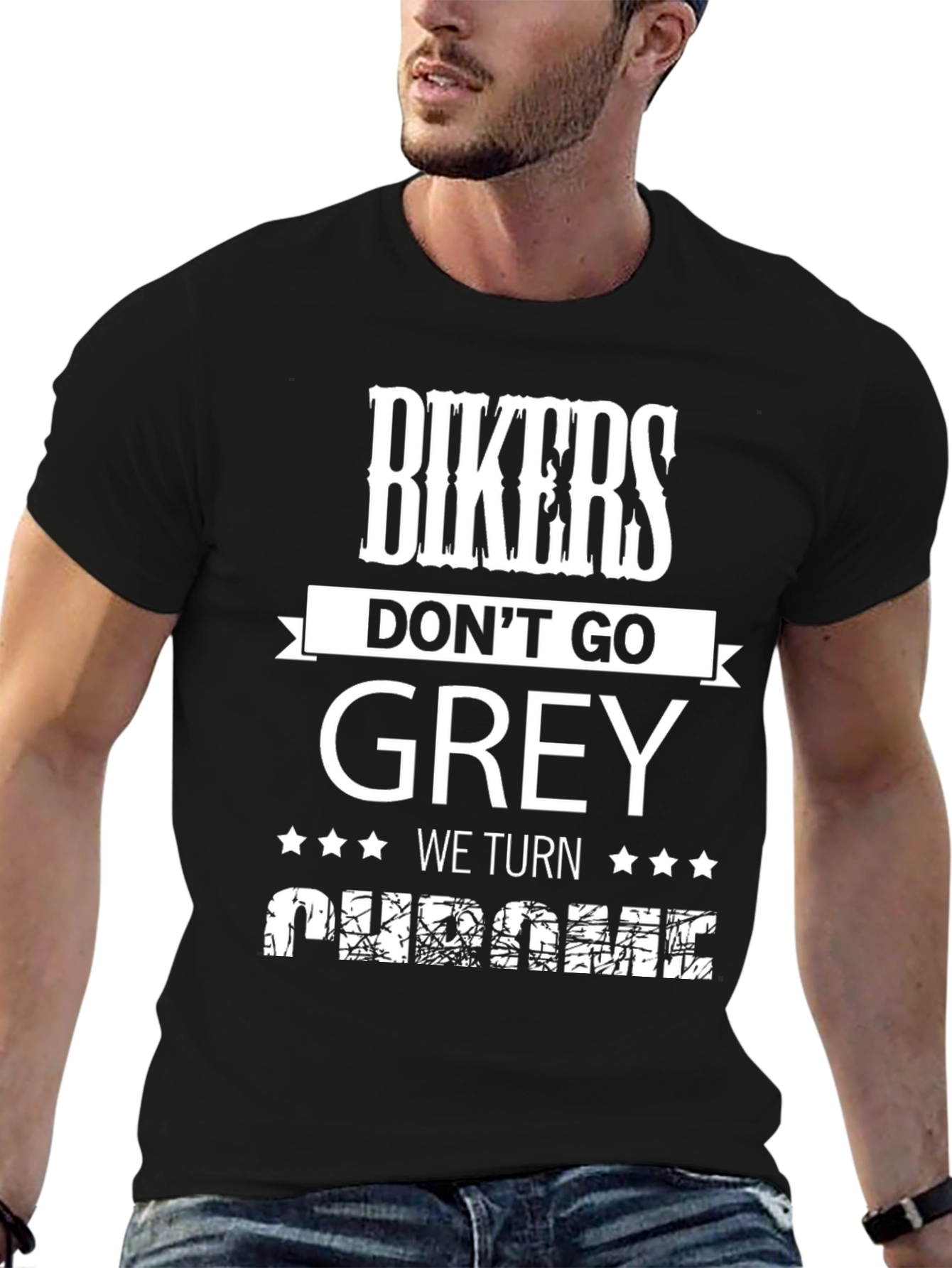 Bikers Dont Go Grey We Turn Chrome T-Shirt