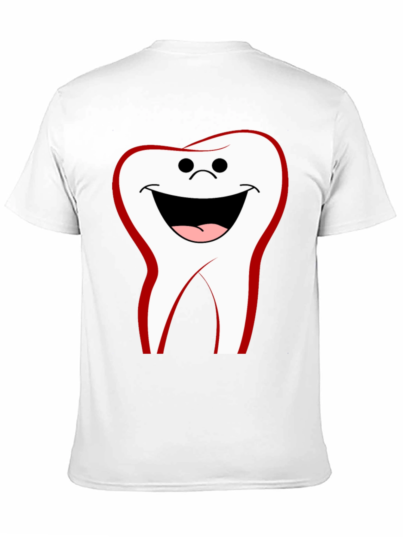 Funny Tooth Graphic Tee - Black Cotton Comfort