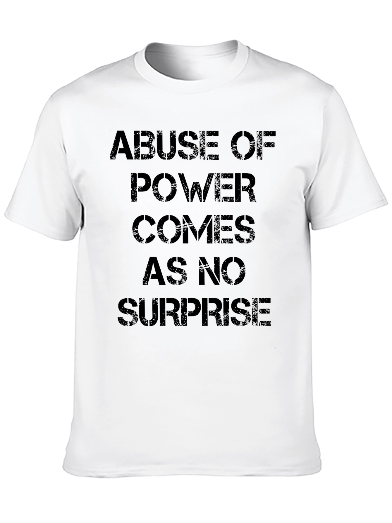 Abuse of Power Graphic Tee - Black Slogan T-Shirt