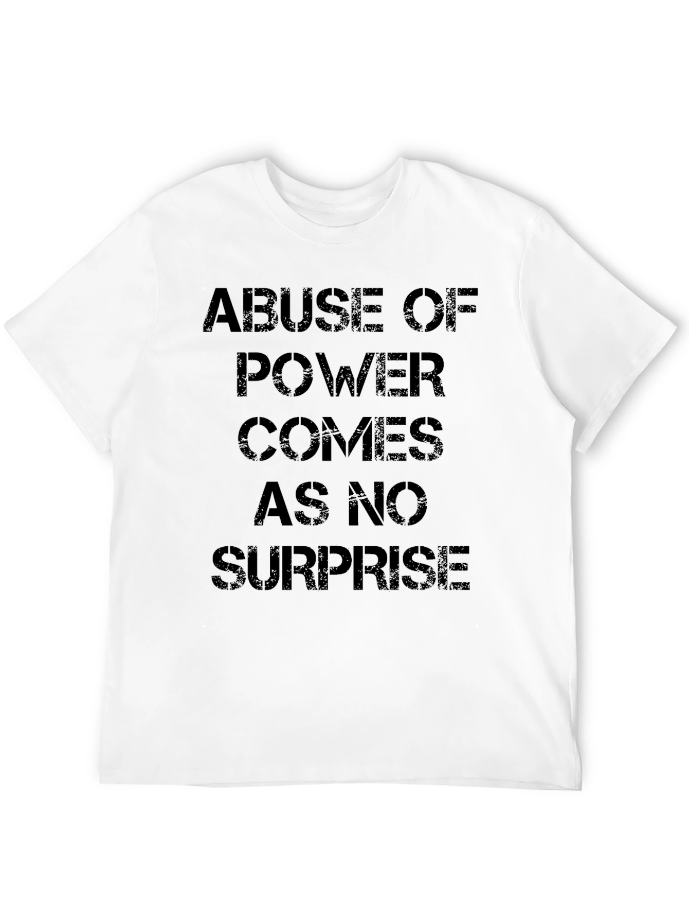 Abuse of Power Graphic Tee - Black Slogan T-Shirt