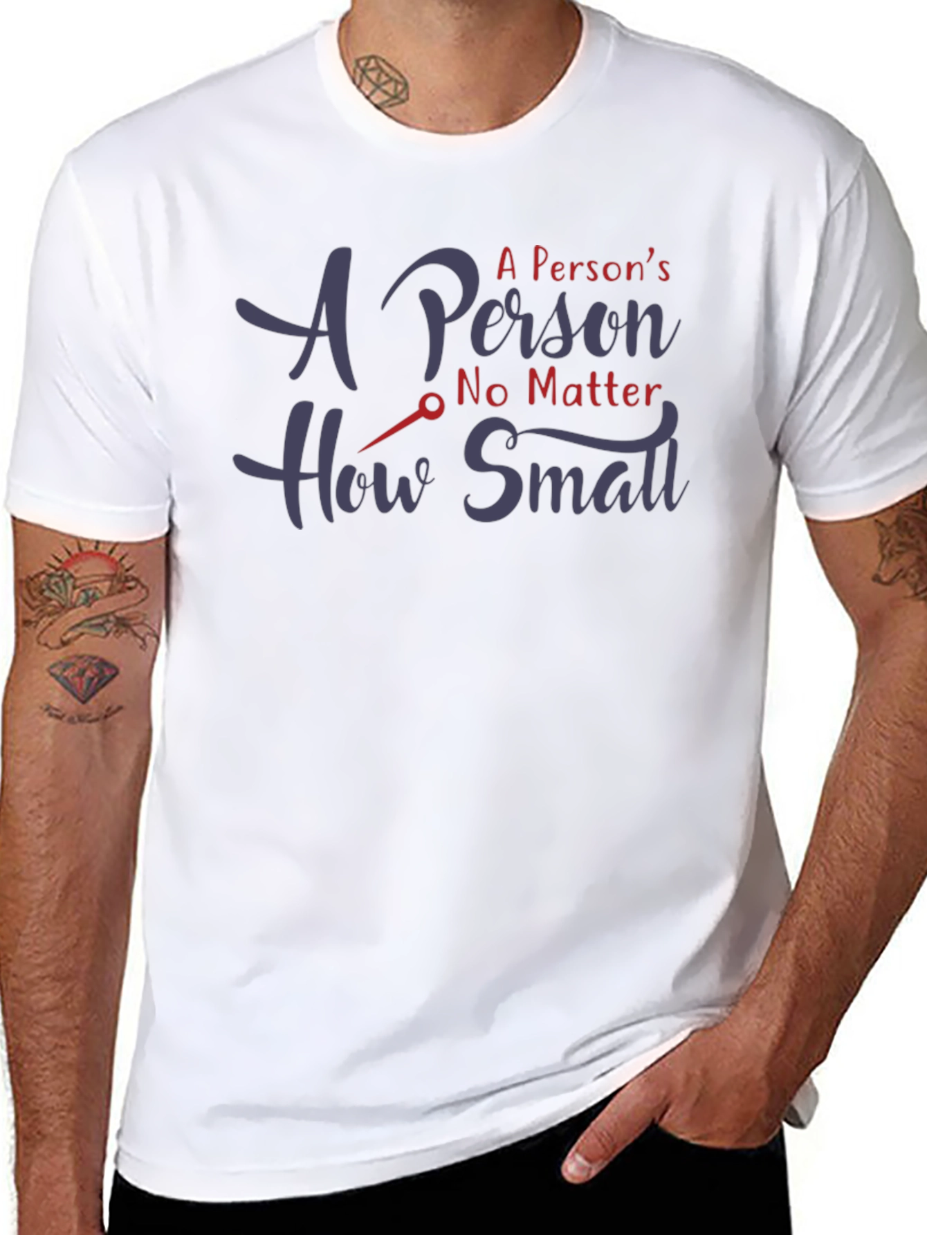 A Persons No Matter How Small Black T-Shirt
