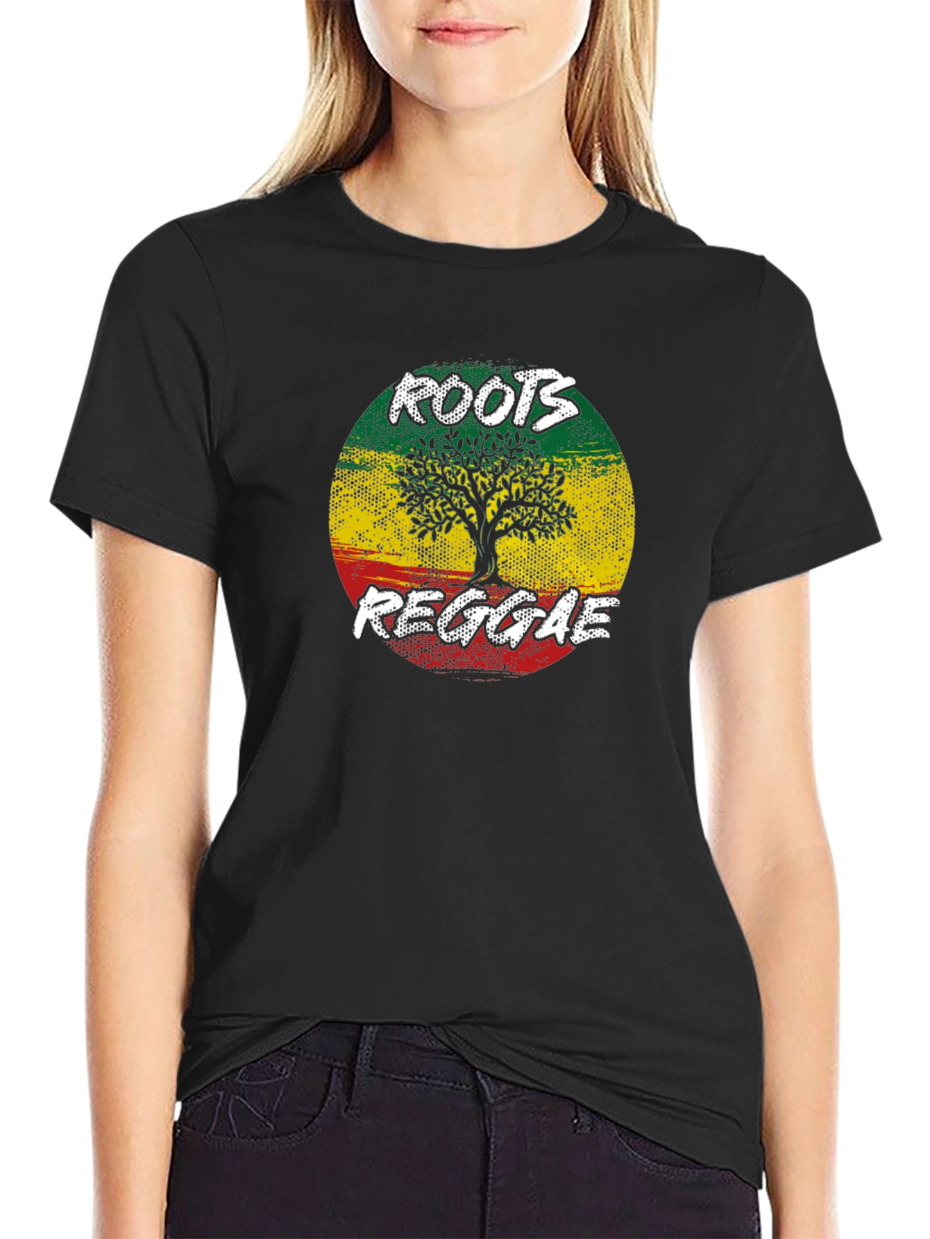 Roots Reggae Tree Graphic T-Shirt